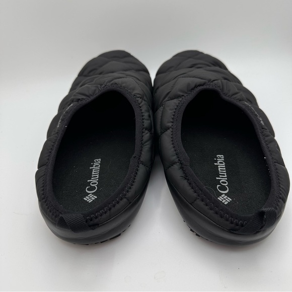 Columbia Men’s Black Quilted Insulated Mule Slippers Size 8 - Picture 4 of 8